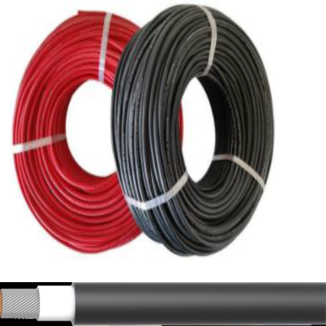 Cable Solar, CD 1.5KV, 1H, 1.5-35mm2 Negro