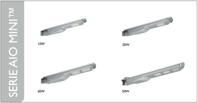 Luminaria FV Serie AIO MINI  200 lm/W
