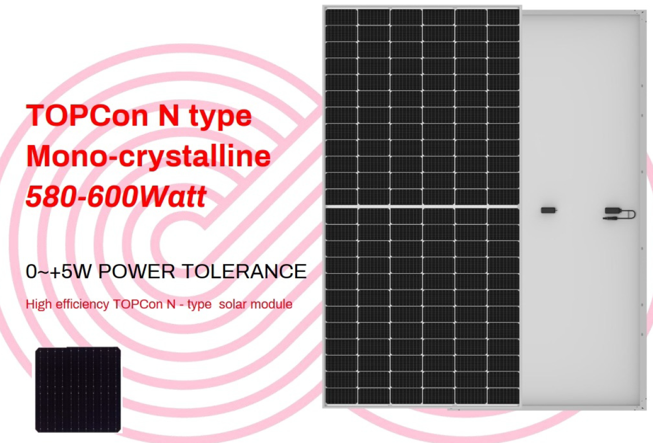 Panel FV TOPCon N type  580-600W