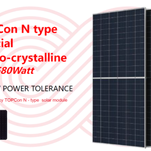 Panel FV TOPCon N type Bifacial 560-580W